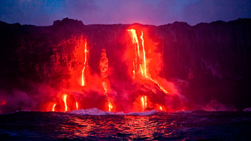 Volcanes en Hawái