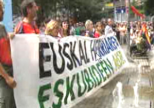 Manifestación en el País vasco Manifestación en el País vasco