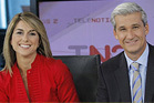 Victor Arribas y María Pelayo en Telenoticias 2