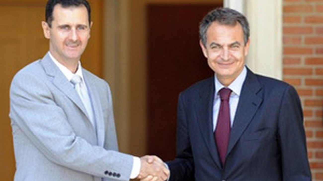 Zapatero y Bachar al Asad