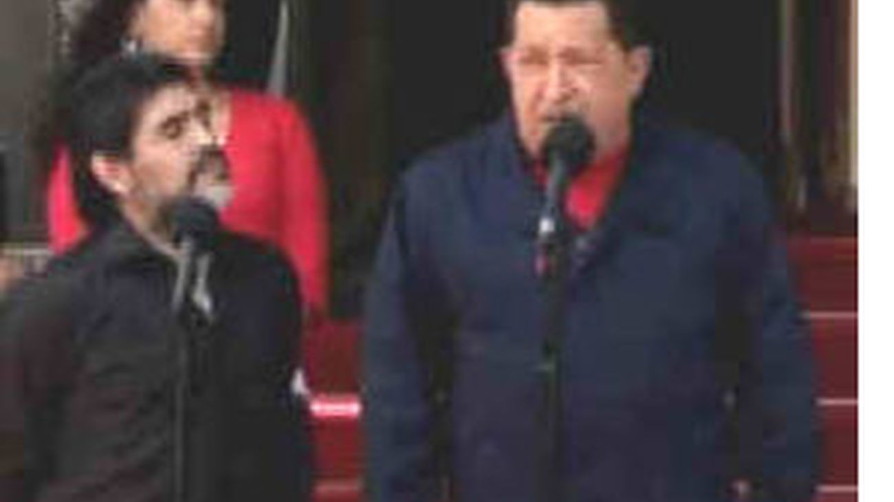 Chávez y Maradona