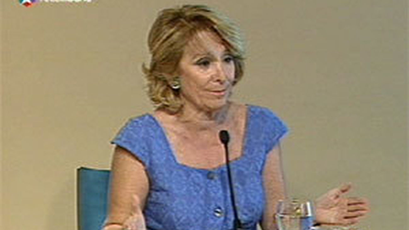 Esperanza Aguirre rueda de prensa