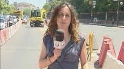 Un carril menos en Serrano por las obras