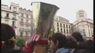 El Atlético recorre Madrid para ofrecer el título de la Supercopa