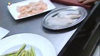 Receta de la brocheta de langostinos y rape