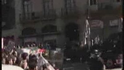 Caos y disturbios en Barcelona