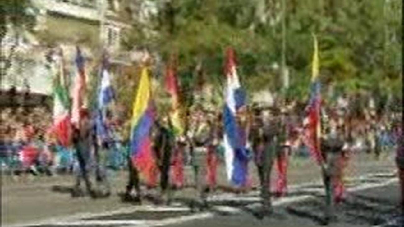 Venezuela achaca a "imponderables" la ausencia de su bandera