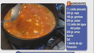 Receta de arroz caldoso con pulpo