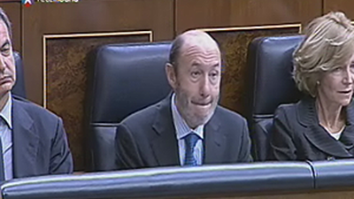 Rubalcaba, la estrella de la sesión de control