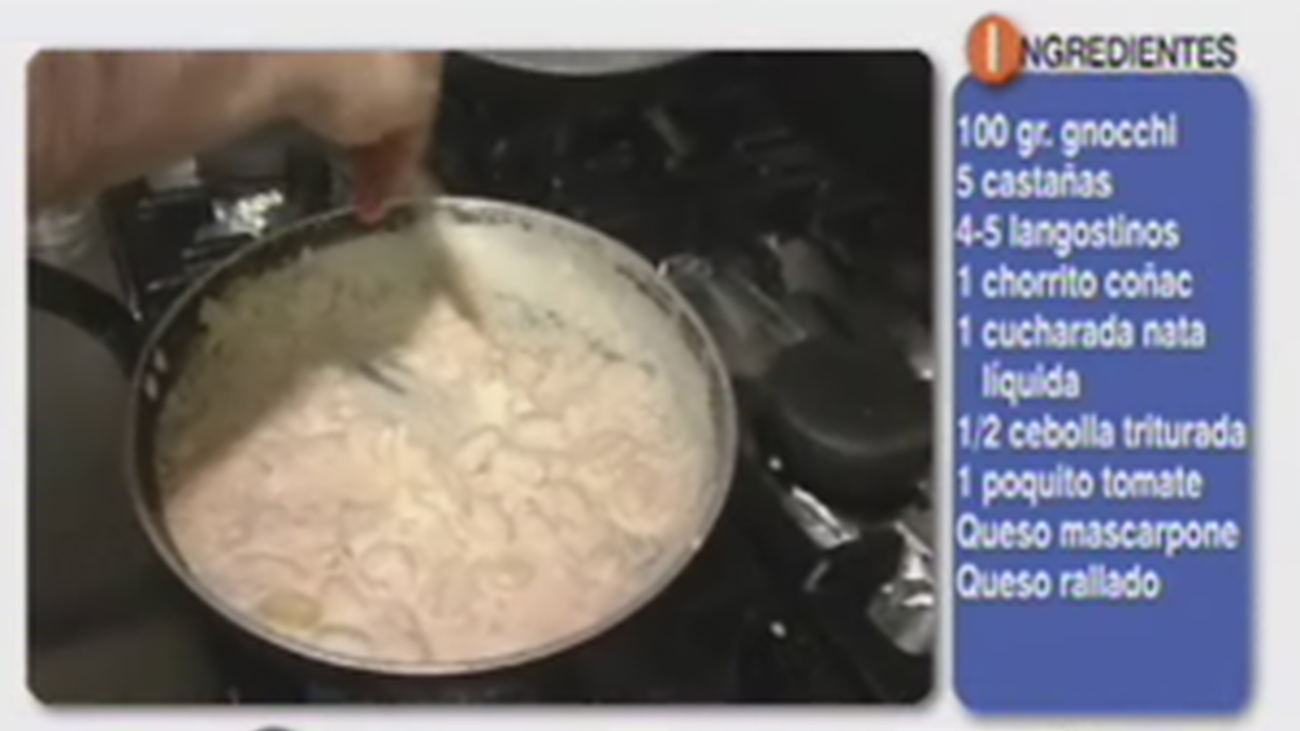 Receta de gnocchi con castañas