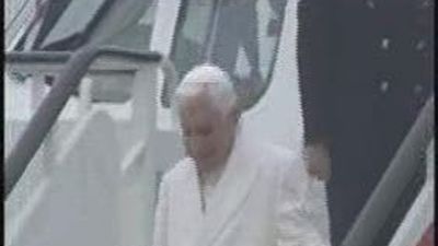 El Papa llega a Santiago de Cospostela