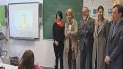 Aguirre inaugura un colegio concertado bilingüe en Rivas Vaciamadrid