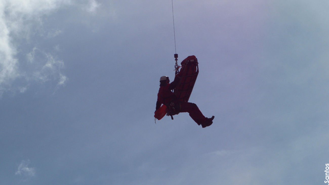 El GERA en acción desde el helicóptero