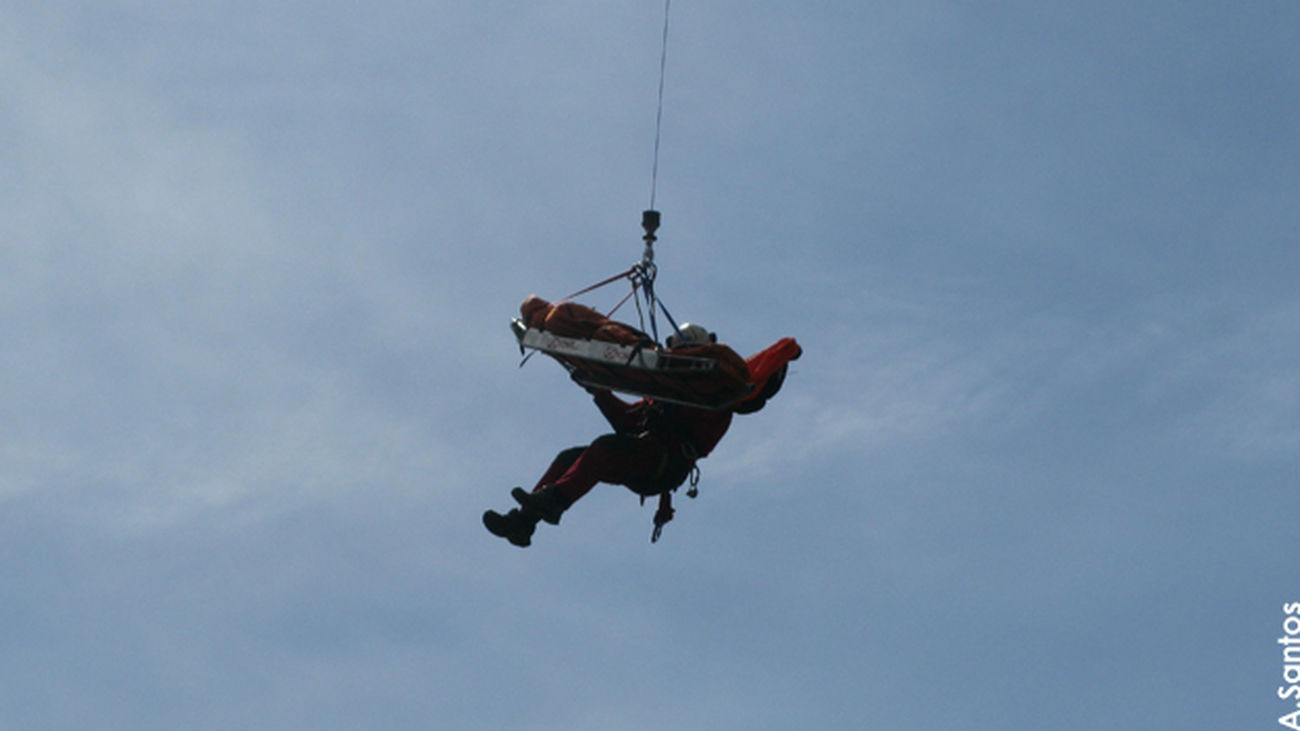 El GERA en acción desde el helicóptero