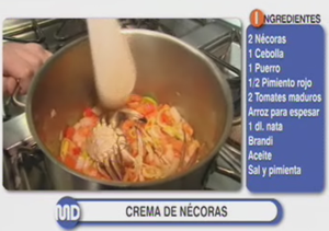 Receta de crema de nécoras