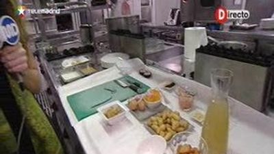 Receta de patatas con huevo y gambas