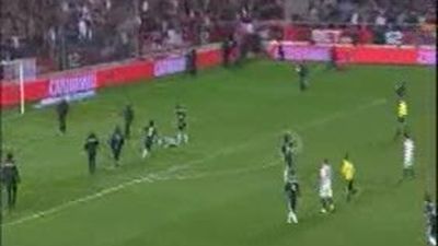 Casillas fue alcanzado por un objeto al final del encuentro de Copa del Rey