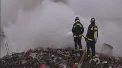 Varias chabolas se incendian en la Cañada Real provocando su desalojo y una fuerte humareda