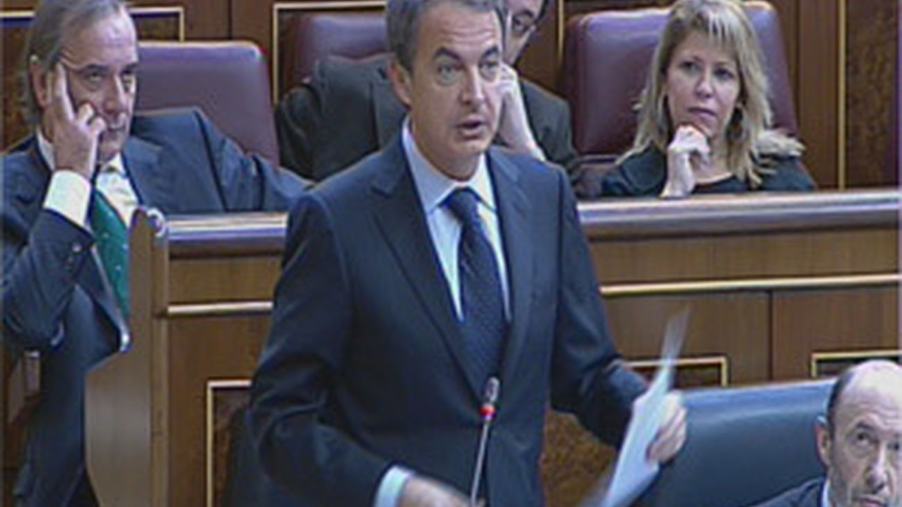 Zapatero en la sesión de control