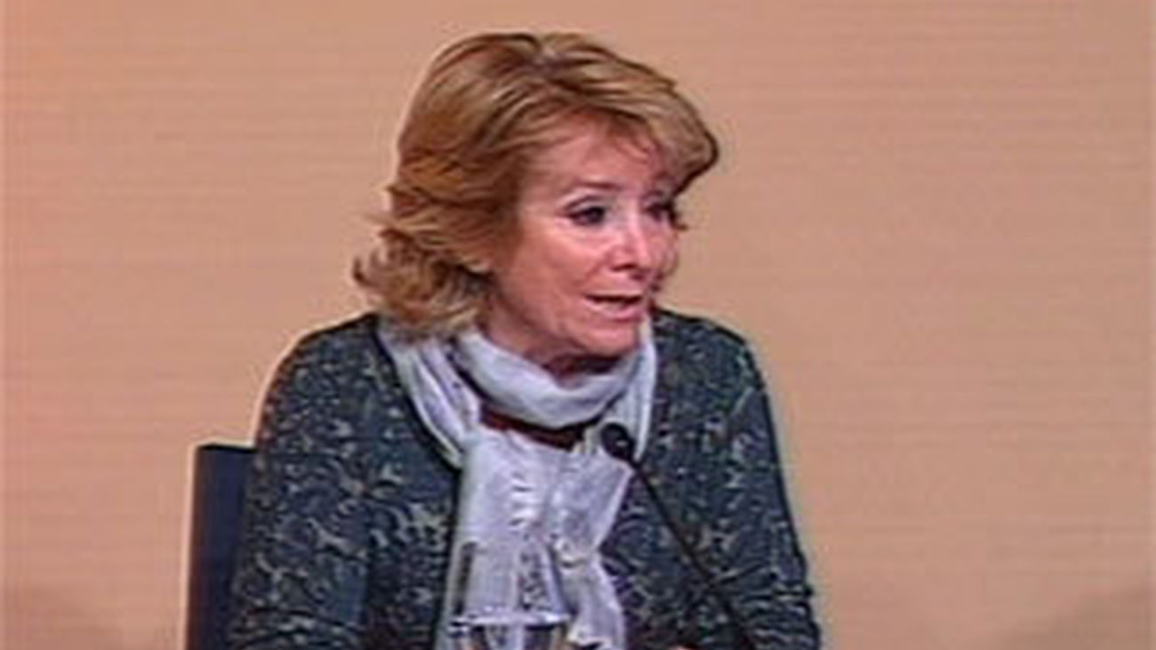 Esperanza Aguirre, rueda de prensa Consejo de Gobierno