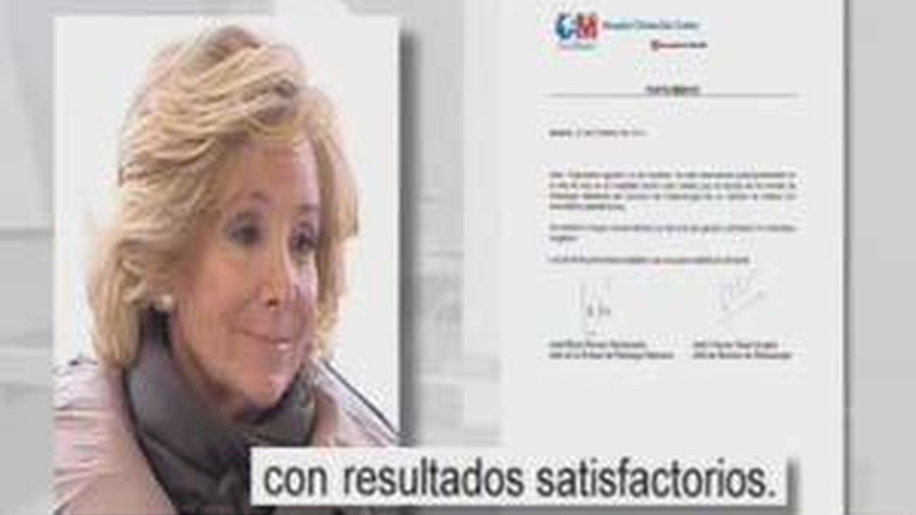 Esperanza Aguirre operada "satisfactoriamente" en el hospital Clínico San Carlos