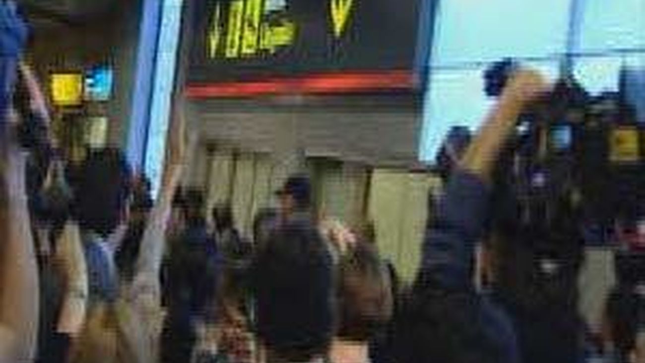 Llegada de los españoles que estaban en Libia