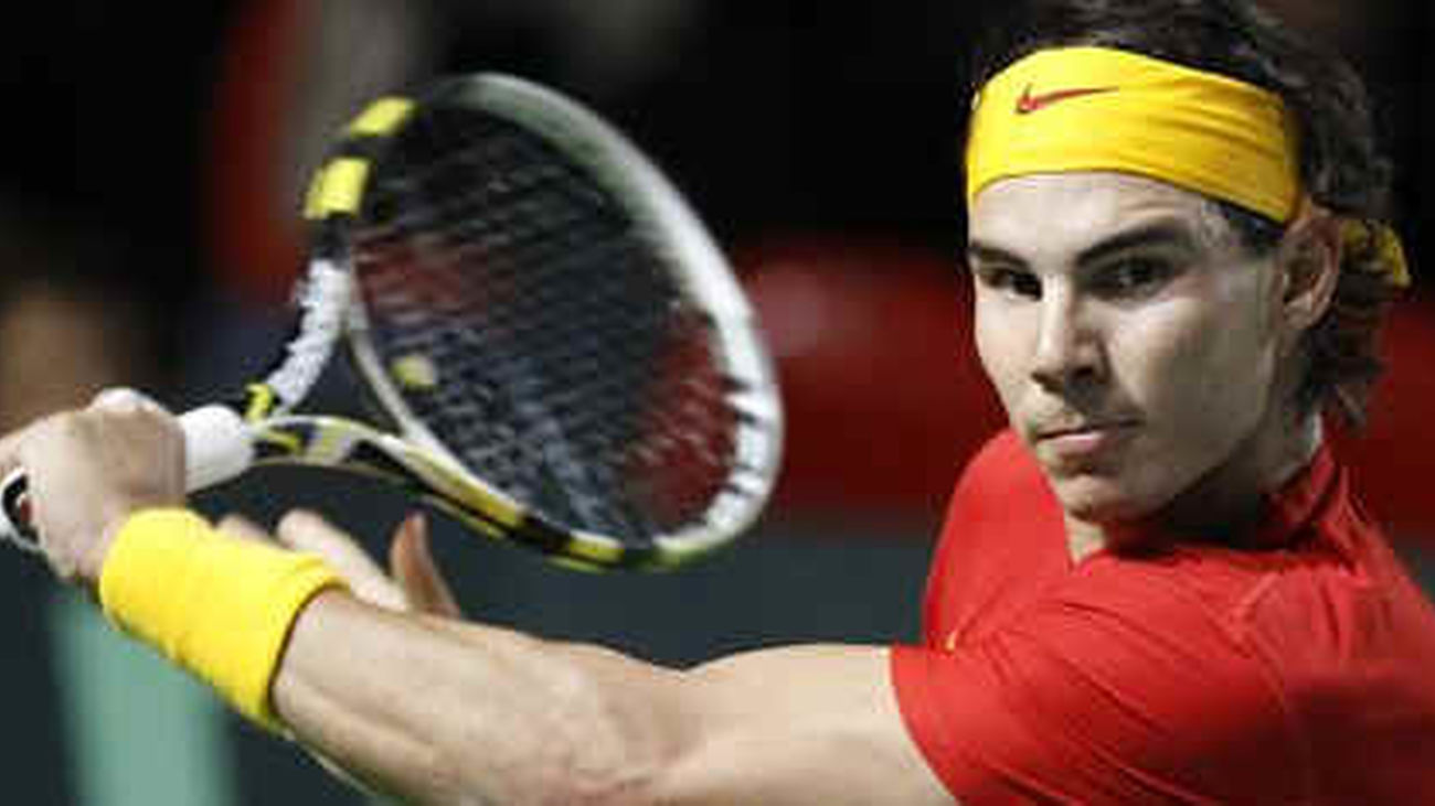 Rafa Nadal pone el 2-0 ante Bélgica