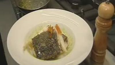 Una receta de corvina y otra de foie