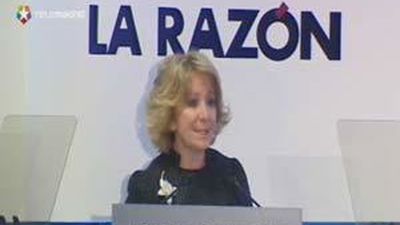 Aguirre aboga por políticas liberales y no por "las erráticas medidas" de Zapatero para salir de la crisis