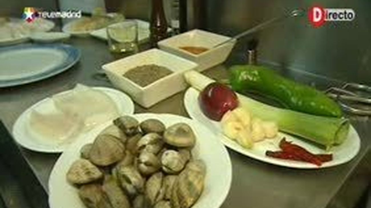 Receta de lentejas con calamares y almejas