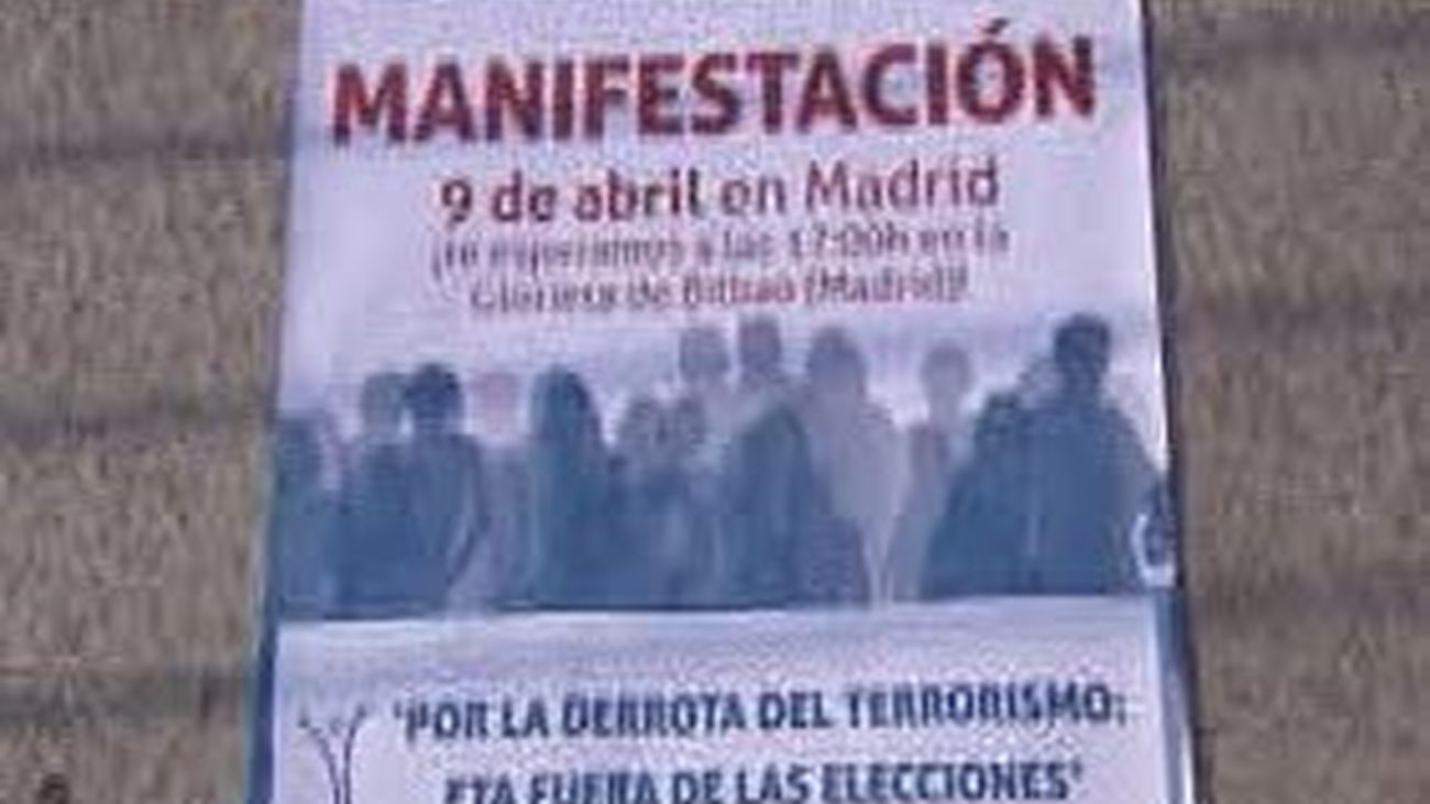 Casi cuarenta asociaciones y colectivos se suman a la manifestación de la AVT en Madrid