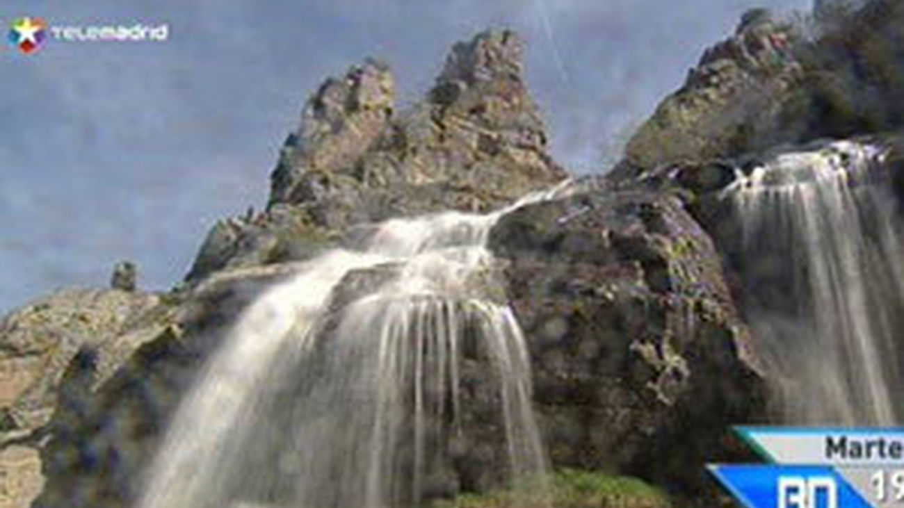 El chorro de los Litueros, la cascada más grande de la Comunidad de Madrid