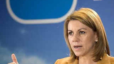 Cospedal: "Es indecente que el lehendakari diga  que se alegra de la legalización de Bildu"