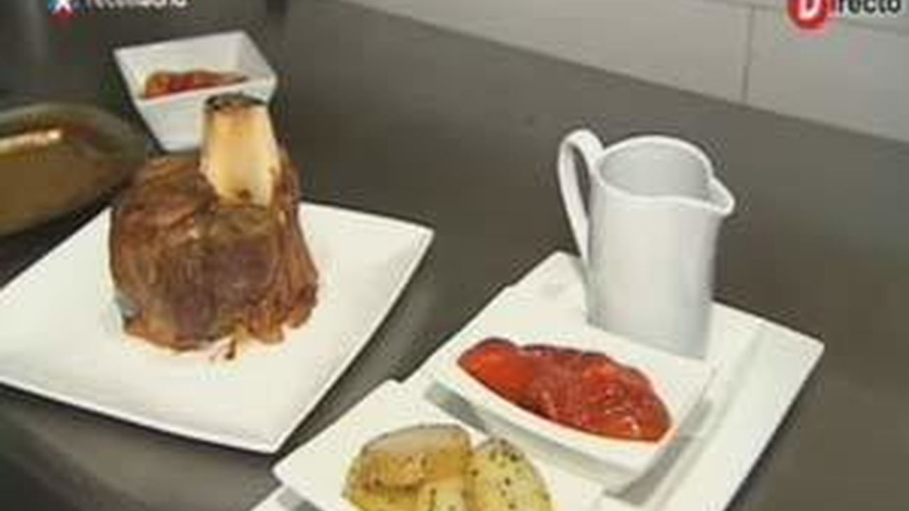 Receta del jarrete de ternera con guarnición