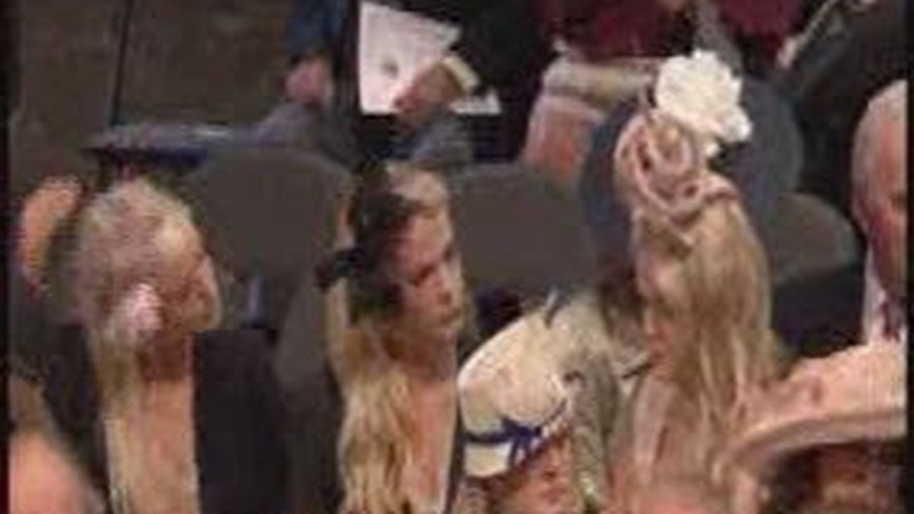 Beckham y su mujer en la boda entre el príncipe Guillermo y Kate Middleton