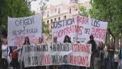 Los cooperativistas del Desarrollo Sureste se manifiestan por las calles de Madrid