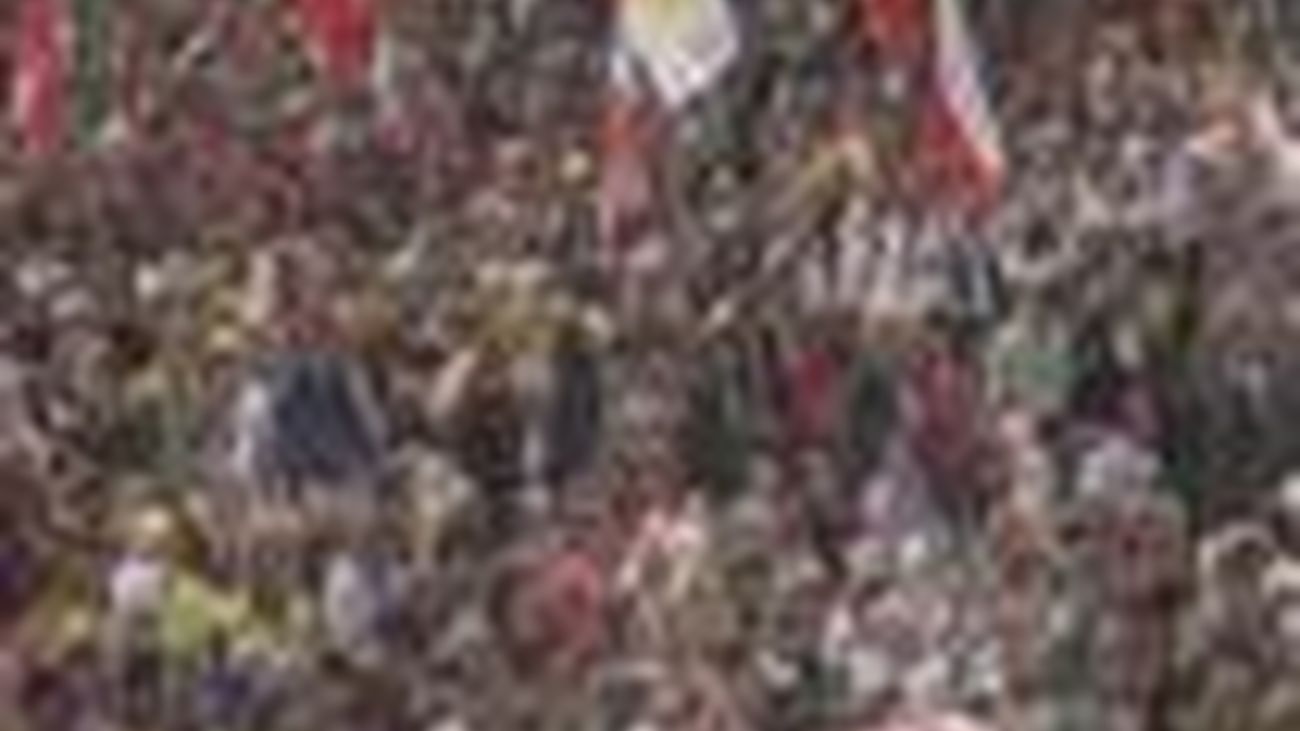 Alrededor de un millón de peregrinos  asisten a la ceremonia