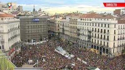Una marea humana vuelve a llenar Sol por un cambio político y social