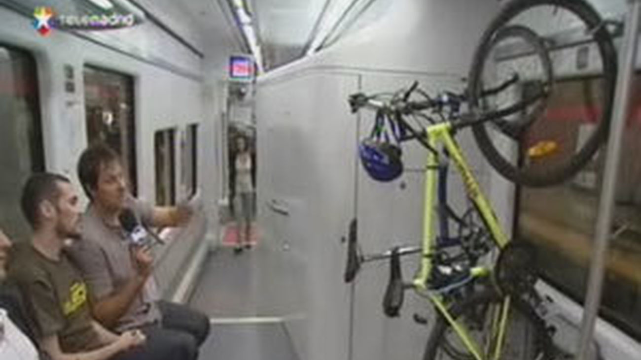 En bici en el tren
