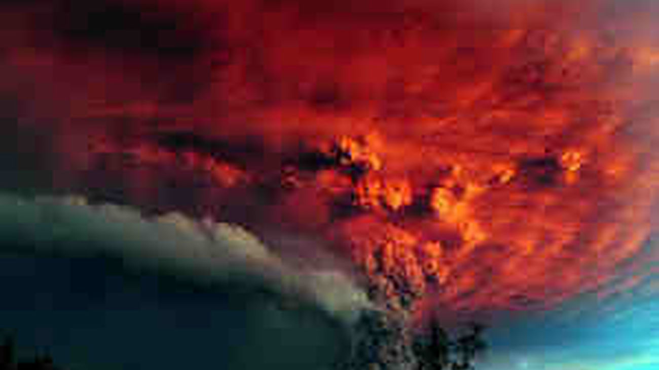 Erupción volcán en Chile