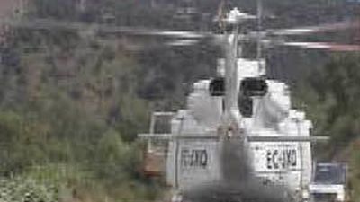 Dos muertos al precipitarse un helicóptero en el burgalés Valle de Mena