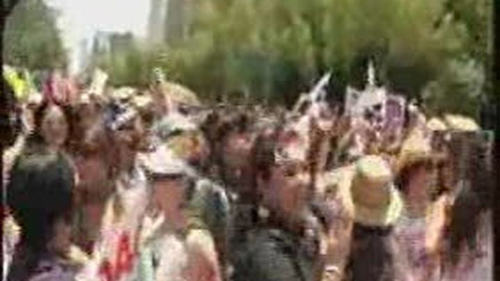 La marcha de las mujeres llega a Mëxico