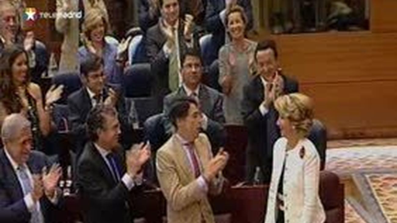 Esperanza Aguirre investida presidenta de la Comunidad de Madrid por la Asamblea