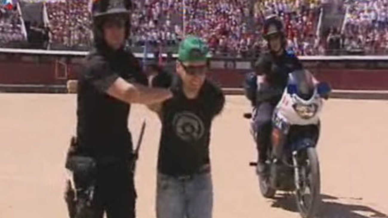 Exhibición de la Policía en las Ventas