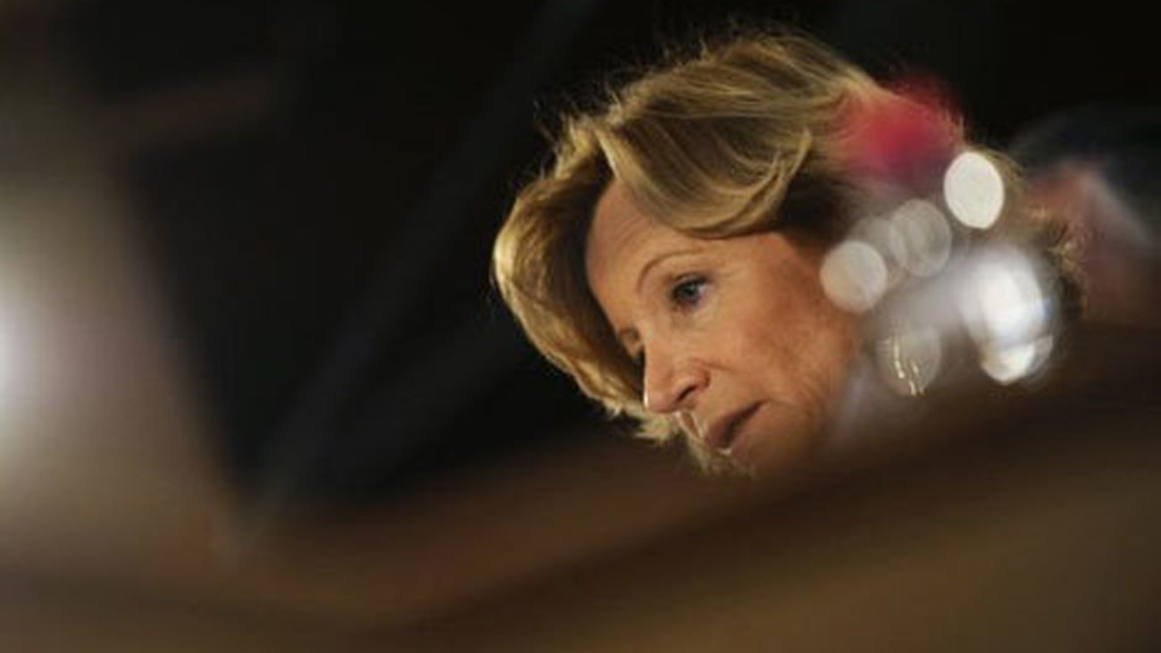 La vicepresidenta económica, Elena Salgado, en un consejo de ministros