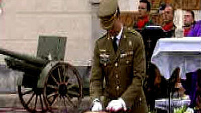 Emotiva despedida a los fallecidos en Afganistán, presidida por el Príncipe