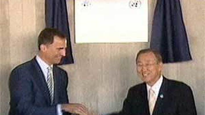 El Príncipe inaugura con Ban Ki Moon la Base de Apoyo y Centro de Comunicaciones de la ONU