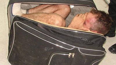 Un reo intentó fugarse de cárcel mexicana en maleta que llevaba su esposa