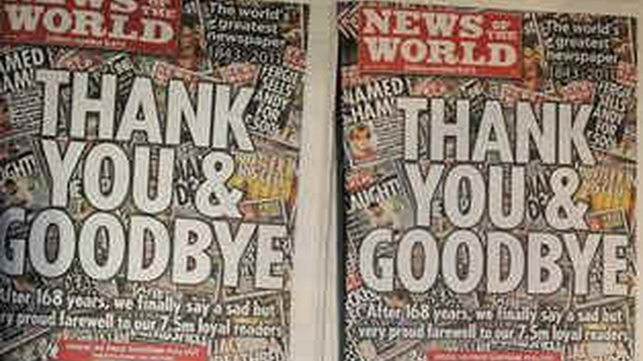 "News of the World" se despide con un simple "Gracias y adiós"