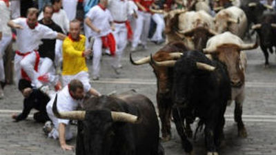 Siete hospitalizados tras el encierro más rápido de este año